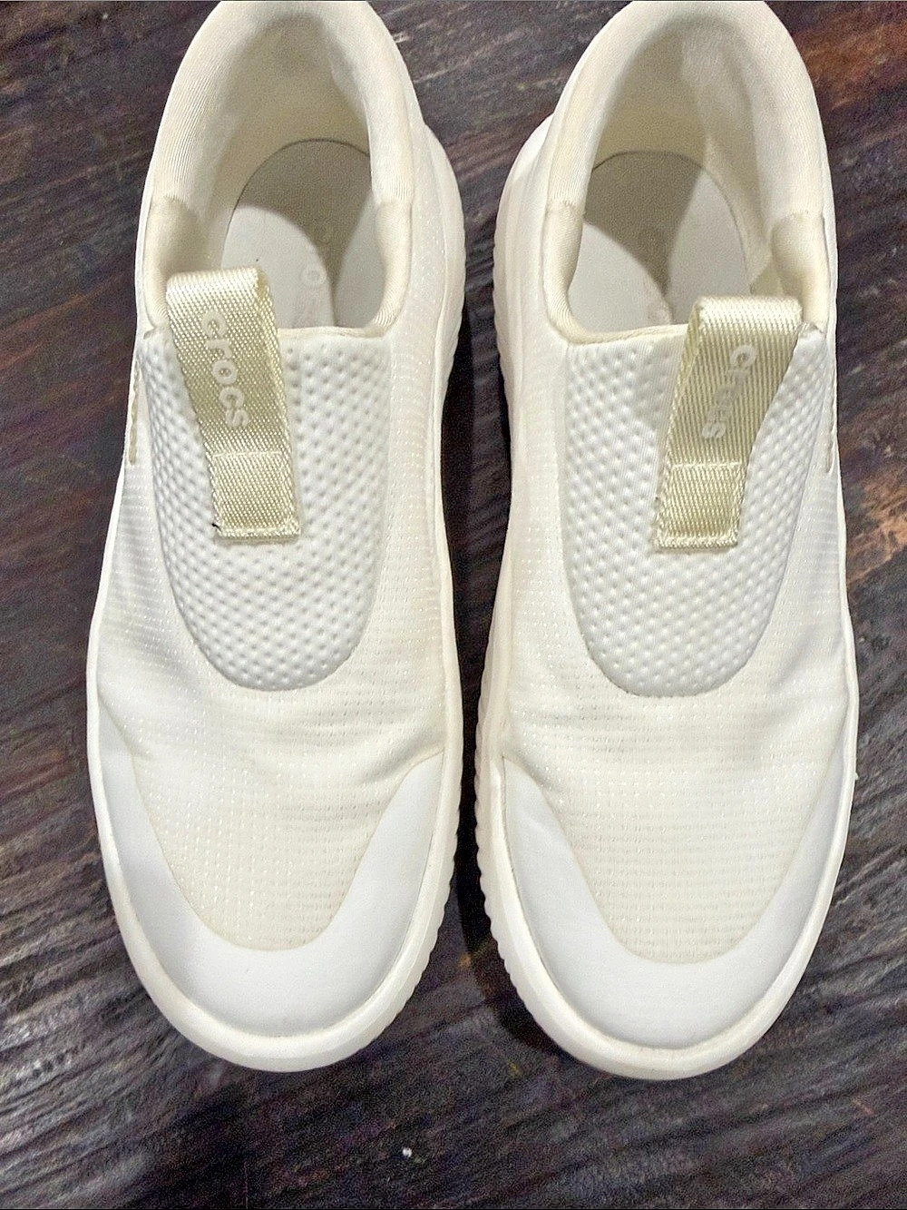 Crocs mellow easy slip on shoe mens 11 Sneakers white lite ride